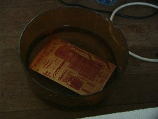 Platine im Entwicklerbad