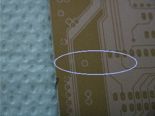 Unterbroche Leiterbahnen