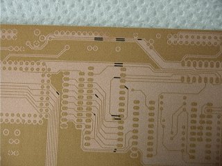 Korrekturen der Leiterbahnen