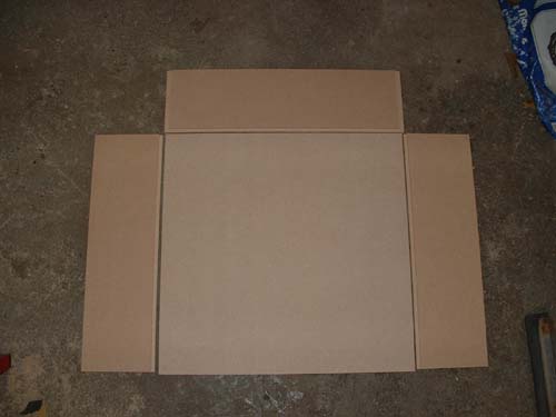 Einzelteile der Schubladen